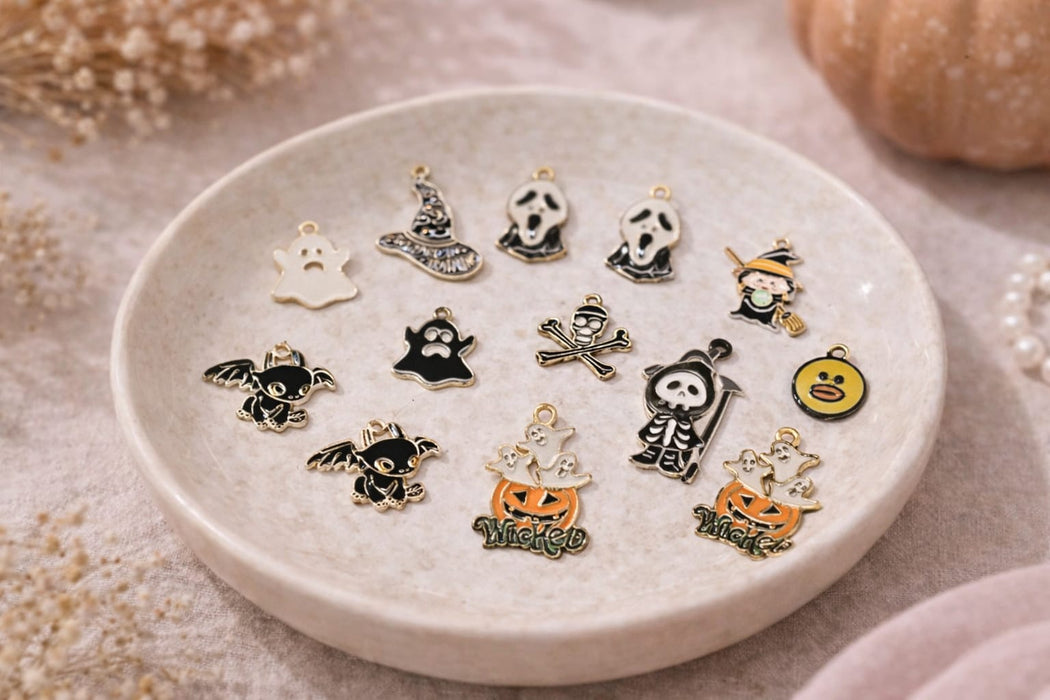 Metal Charms for DIY Jewelry Making – Keychains, Bracelets & Rakhi Charms | Craft Materials