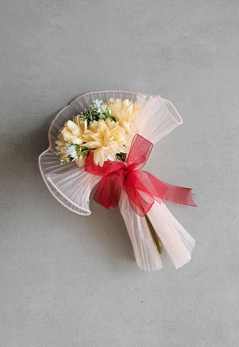 1 pcs Ready to Use Dahlia Bunch Bouquet (size - 11 inch)