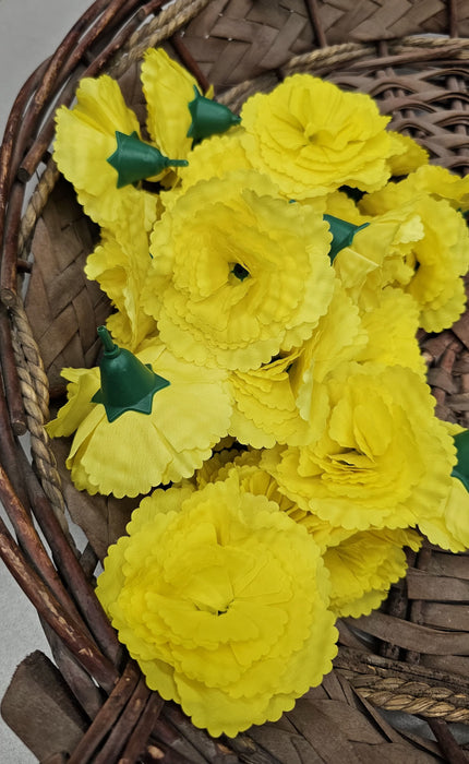 24 Pcs Carnation flower for Gifting, Home, Mandir Pooja Table, Cake Decor, Bouquet Making, Backdrop, DIY Art Craft