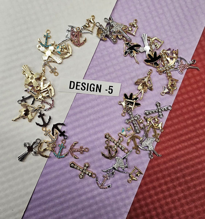 Metal Charms for DIY Jewelry Making – Keychains, Bracelets & Rakhi Charms | Craft Materials
