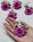 12 Pcs colour Artifical Flower stylish Brooches Ready to use flower bunch for any occation, Hamper decoraton, Toran decoration stylish brooches.