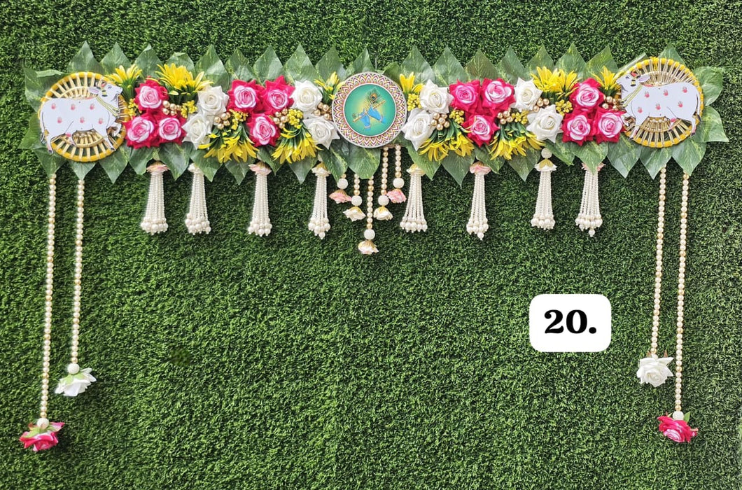 Part 4 Excludive Toran (4 designs) Handmade Colorful Bandarwal Toran Hanging – Door & Home Decoration for Festivals & Weddings