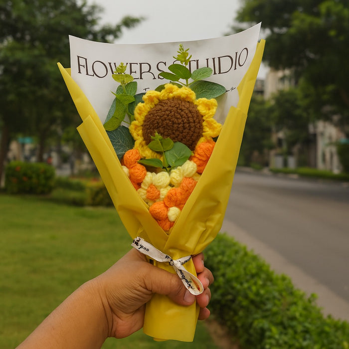 1 pcs Ready to use Crochet bouquet for Gifting