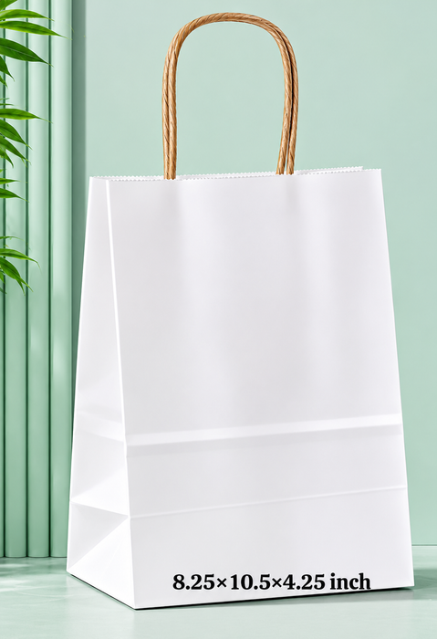 Premium Paper Gift Bag with Handle | Return Gift, Shopping & Packaging Bag | Available in Red, White, Black, Green & Brown
