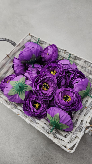 12 Pcs Silk Rose Flower for Gifting, Home, Mandir Pooja Table, Cake Decor, Bouquet Making, Backdrop, DIY Art Craft