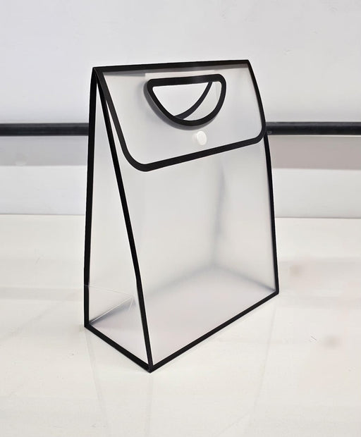 Translucent Gift Bag 30x24.3x12 CM (BIG SIZE) | Premium Semi Transparent Carry Bag with Handles for Hamper, Wedding Return Gifts, Shopping, Packaging & Festive Use