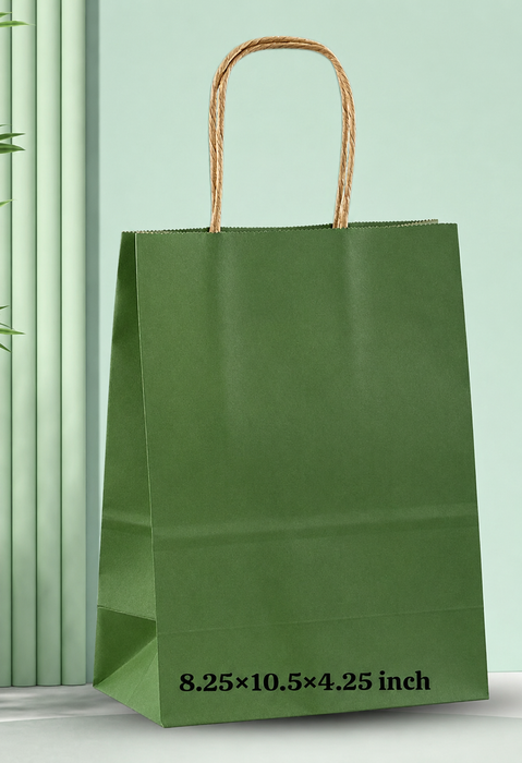 Premium Paper Gift Bag with Handle | Return Gift, Shopping & Packaging Bag | Available in Red, White, Black, Green & Brown