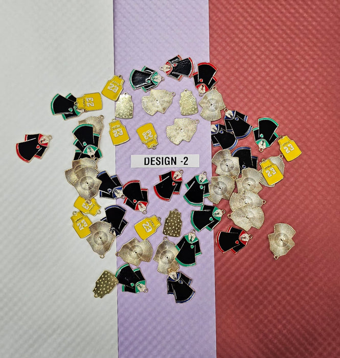 Metal Charms for DIY Jewelry Making – Keychains, Bracelets & Rakhi Charms | Craft Materials
