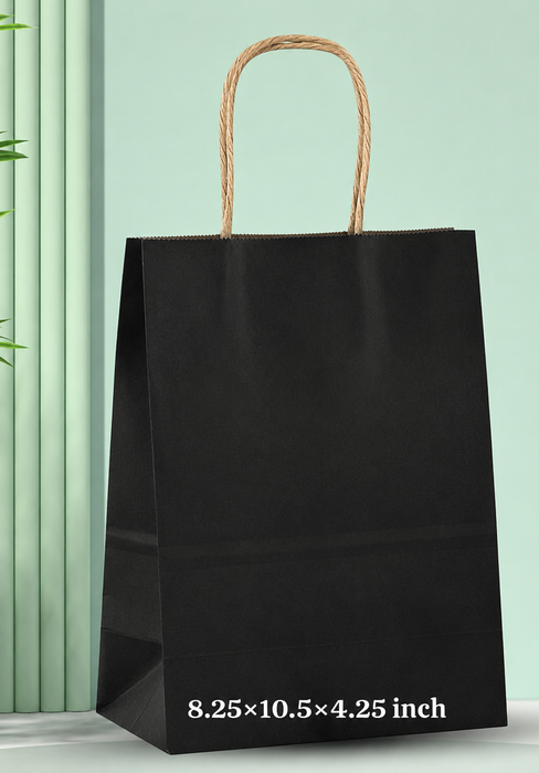 Premium Paper Gift Bag with Handle | Return Gift, Shopping & Packaging Bag | Available in Red, White, Black, Green & Brown