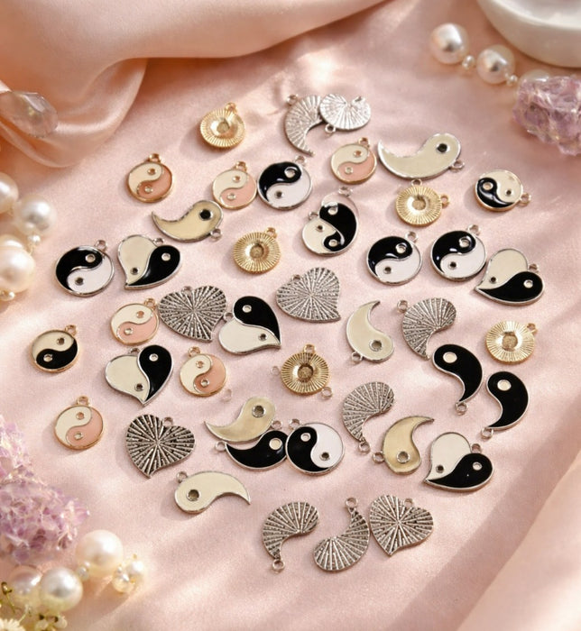 Metal Charms for DIY Jewelry Making – Keychains, Bracelets & Rakhi Charms | Craft Materials