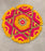 1 Piece Rajwadi Multi Colour Flower pompom Design Rangoli, Easy to Use. Just Set up with your own choice and make Rangoli for Floor Home Diwali Decoration DIY