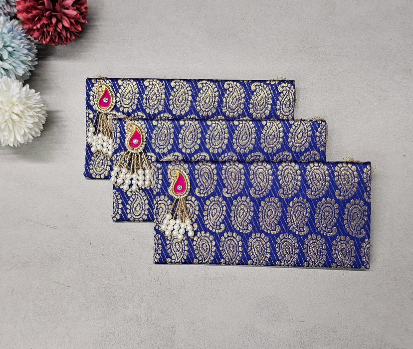 3 Pcs Affordable Fabric Shagun Envelope for Wedding & Gifting