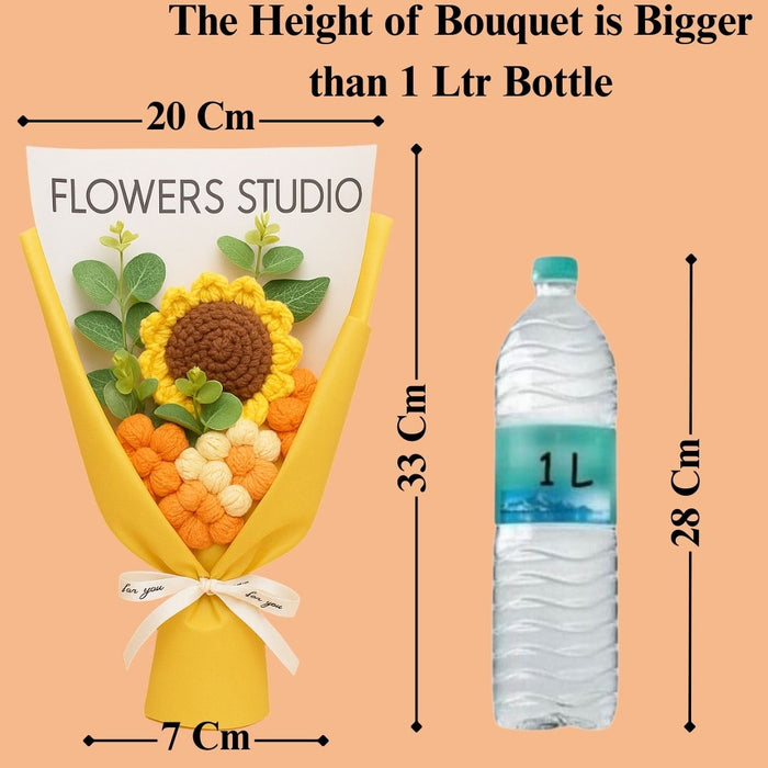 1 pcs Ready to use Crochet bouquet for Gifting