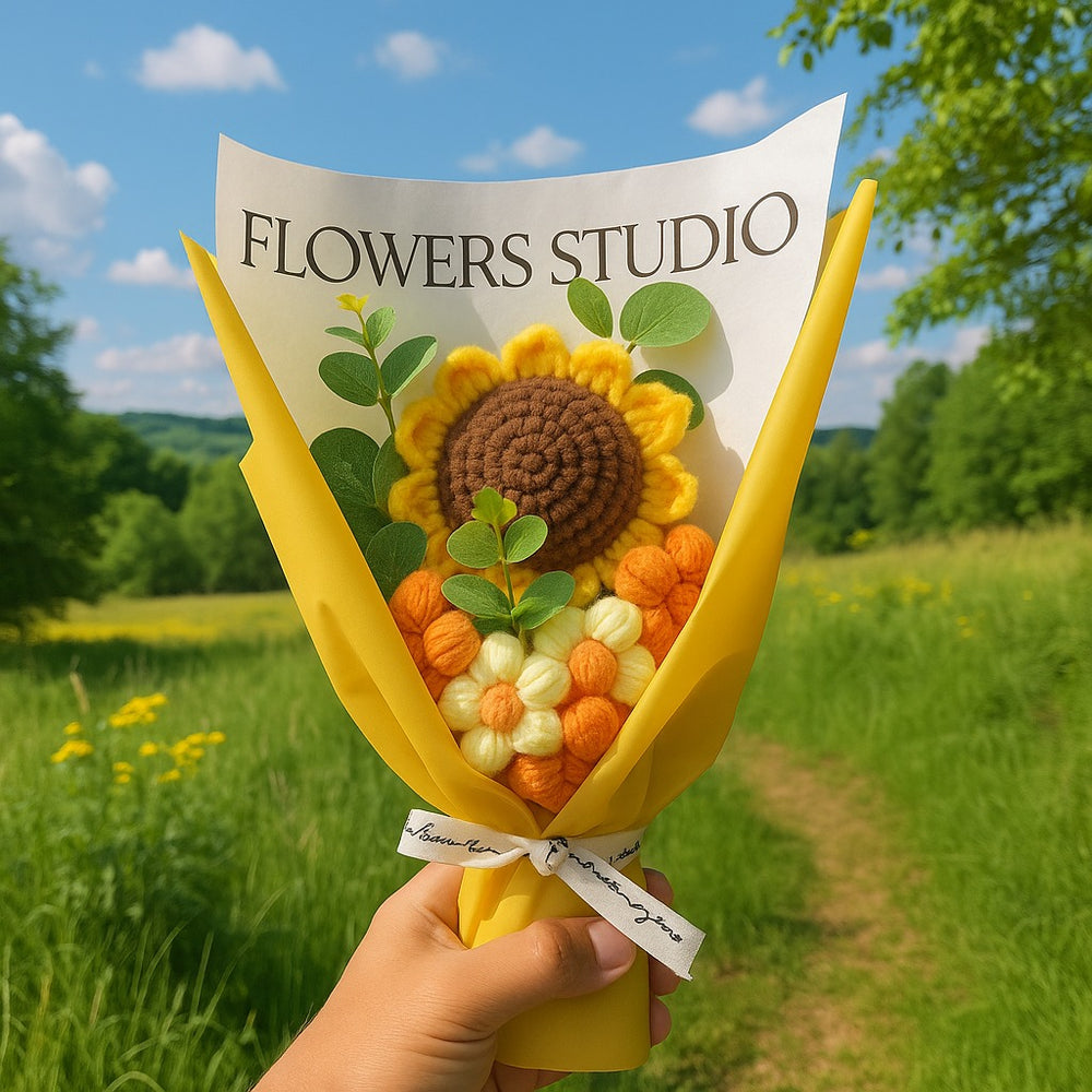 1 pcs Ready to use Crochet bouquet for Gifting