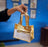 6 pcs.. Golden Transparent Window bag