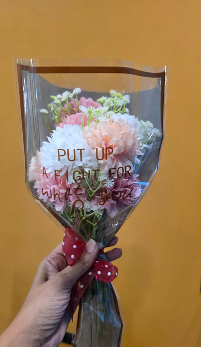 1 Pcs Ready to Use Chrysanthemum Ball Hydrangea Flower bouquet (size - 15 inch)