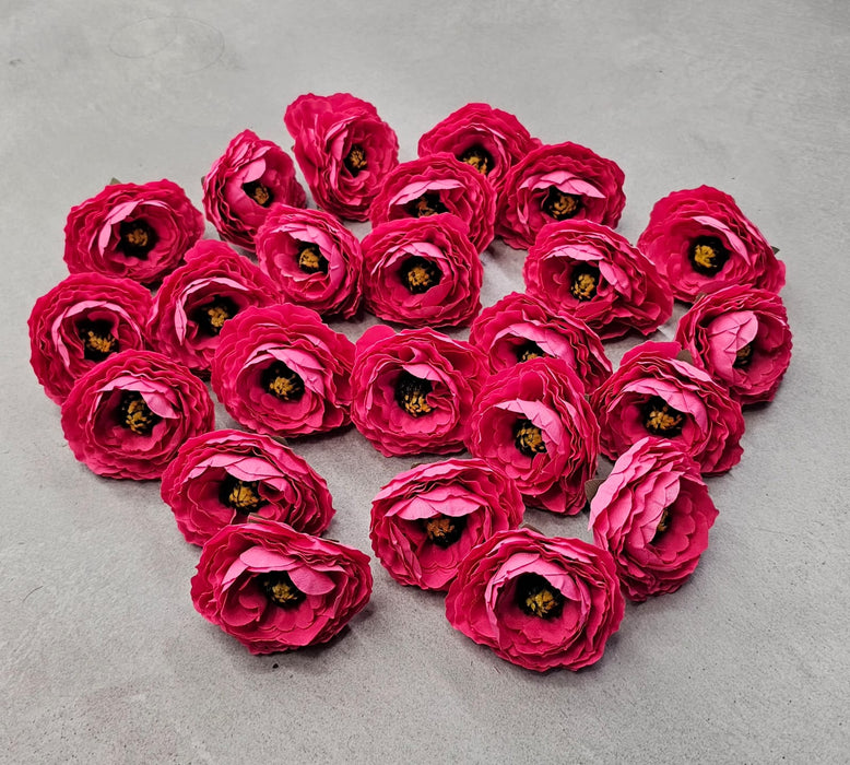 12 Pcs Silk Rose Flower for Gifting, Home, Mandir Pooja Table, Cake Decor, Bouquet Making, Backdrop, DIY Art Craft