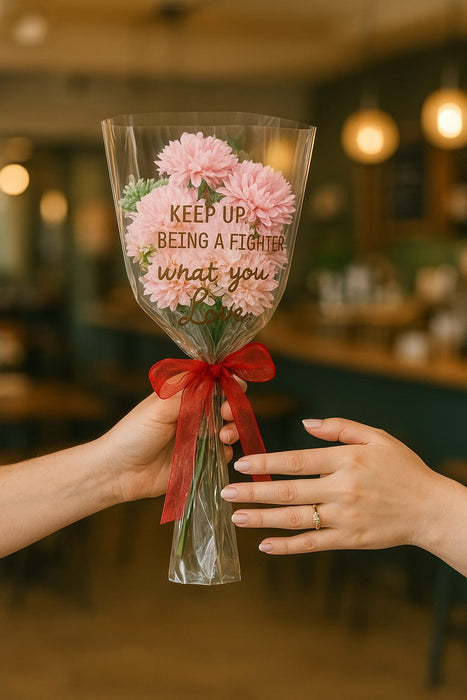 1 Pcs Ready to Use Chrysanthemum Ball Hydrangea Flower bouquet (size - 15 inch)
