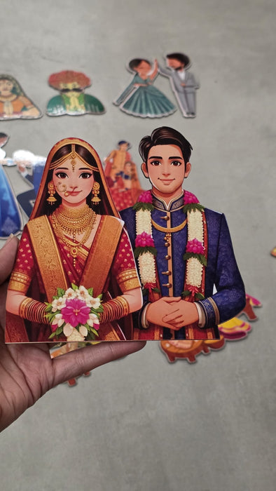 10 pcs Marriage/shadi cutout collection