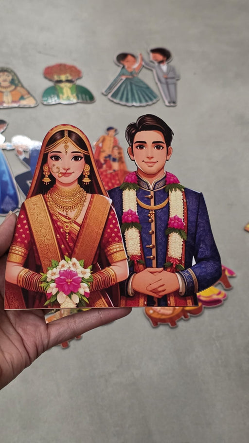 10 pcs Marriage/shadi cutout collection