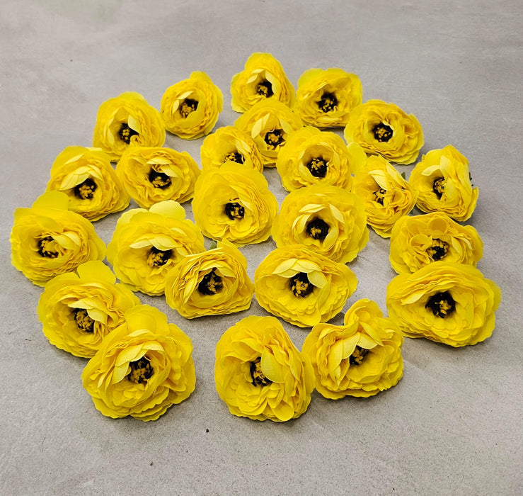 12 Pcs Silk Rose Flower for Gifting, Home, Mandir Pooja Table, Cake Decor, Bouquet Making, Backdrop, DIY Art Craft