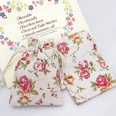 24 pcs Drawstring Mini stylish Storage Potli pouches for Small Jewelries, Money, Paper Notes Women Wallet, Gift Bags, Christmas return gift