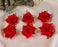 Artificial Hybrid Tea Rose Heads Flowers for Home Decoration, Gift, Mandir Pooja Table, Cake Decor, Bouquet Making, Backdrop, DIY Art Craft (Pack of 12)