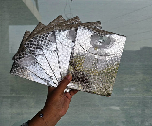 12 Pcs Paper bag Gift Paper bag, Carry Bags, gift bag for Gifting,marriage Return Gifts, Birthday, Wedding, Party, Festivals, Season's Greeting (Silver)