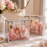 Clear Transparent Gift Box with Frame and Rope Handle for Hampers, Wedding Gifts, Return Gifts, Chocolates, Dry Fruits, Cosmetics, Baby Shower, Festive Gifting & Premium Gift Packaging (14 cm x 14 cm x 7.5 cm)
