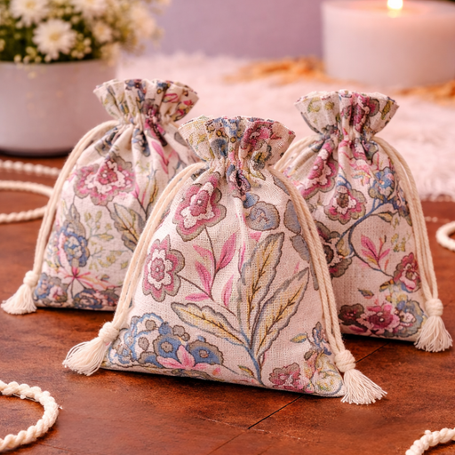 Drawstring Mini stylish Storage Potli pouches for Small Jewelries, Money, Paper Notes Women Wallet, Gift Bags, Christmas return gift