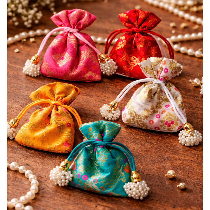 Small mini Jute Potli Bags Coin Pouch for Marriage, Return, Birthday Gifting | Handmade Bags for functions, Rakhi,Raksha bandhan,Gifts Packing, jewellery, Sweets, Dry fruits, chocolate, Party.