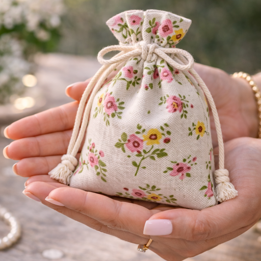 Drawstring Mini stylish Storage Potli pouches for Small Jewelries, Money, Paper Notes Women Wallet, Gift Bags, Christmas return gift