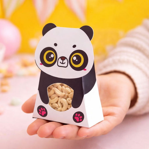 Panda Animal Shape Folding Storage Paper Box, Perfect for Packing Chocolate, Dry Fruits, Birthday, Engagement, Return Gift, Baby Shower, Festivals