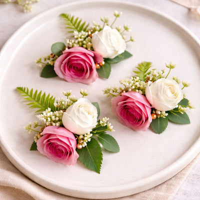 Artifical Flower stylish Brooches Ready to use flower bunch for any occation, Ganpati decor, Toran decoration stylish brooches.