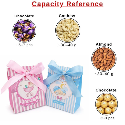 Decorative Paper Folding with Ribbon Storage Box for Return Gift, Birthday, Gift Boxes with Ribbon, Perfect for Packing Chocolate, Gifting