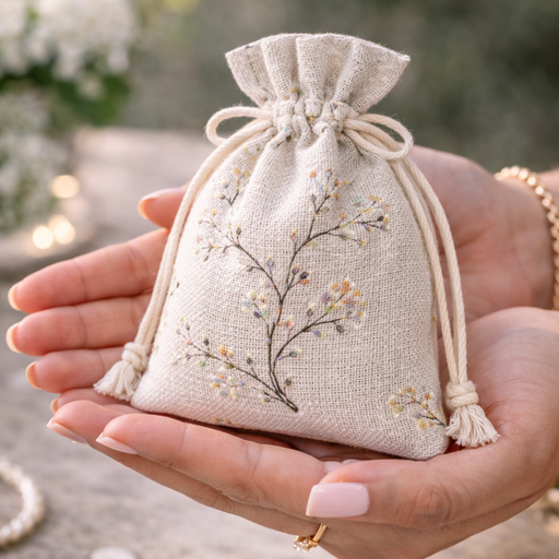 Drawstring Mini stylish Storage Potli pouches for Small Jewelries, Money, Paper Notes Women Wallet, Gift Bags, Christmas return gift