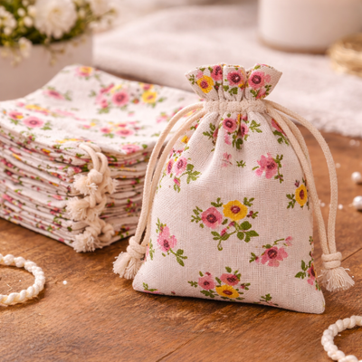 Drawstring Mini stylish Storage Potli pouches for Small Jewelries, Money, Paper Notes Women Wallet, Gift Bags, Christmas return gift