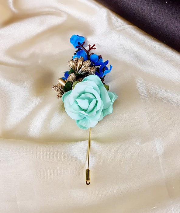6 Pcs Blue Flower Brooch Pins for wedding decoration Wedding ceremony Brooch pin for wedding.
