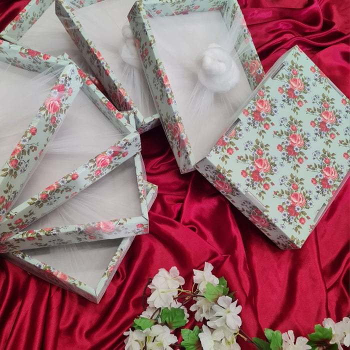 Cute Rectangular Box.net Multipurpose Decorative Folding Paper Box Net Rectangle Cardboard Box ...