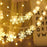 SATYAM KRAFT 1 Piece (20 lamp snowflakes) Acrylic LED String Fairy Light for Home, Events,Wedding, Birthday, Christmas, Valentine, Indoor Decoration Outdoor (Yellow) (4.35 Meter, Acrylic)