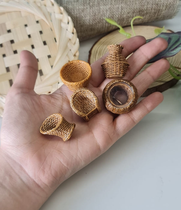 PACK OF 2 Set of Resin Furniture Miniature Set for Home, Bedroom, Living Room, Office, Restaurant Decor, Figurines and Garden Decoration Items, Project