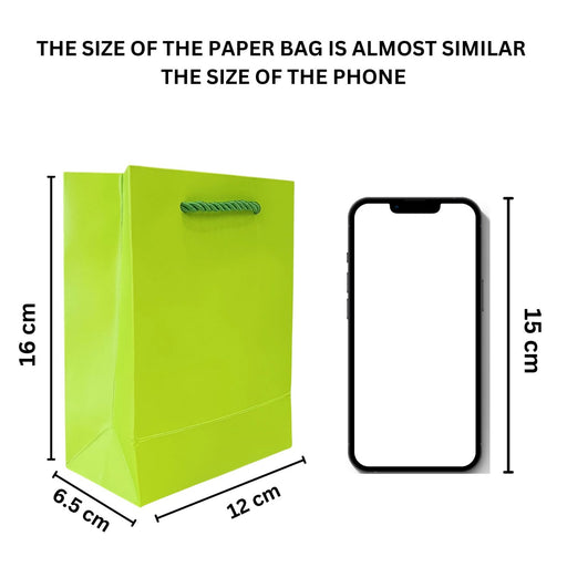 Random Solid Color Gift Bags with Handle Gift Paper bag, gift For Gifting, marriage Return Gifts, Birthday, Wedding, Party, Season's Greetings (Multi)