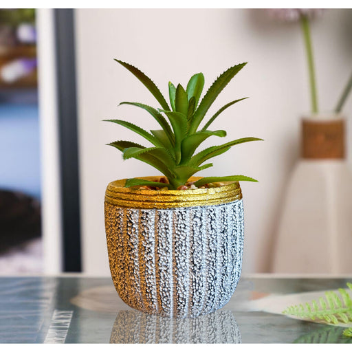 1 PCS Mini Artificial Green Succulent with Ceramic Pot Exquisite Faux Plant to Add Charm to Your Home, Perfect for Gifting, Office, Home Decor