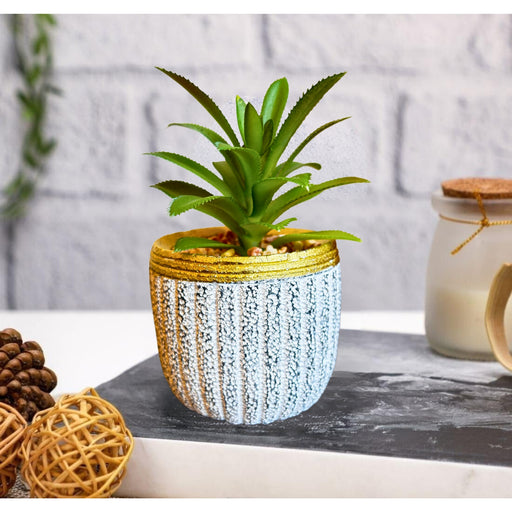 1 PCS Mini Artificial Green Succulent with Ceramic Pot Exquisite Faux Plant to Add Charm to Your Home, Perfect for Gifting, Office, Home Decor