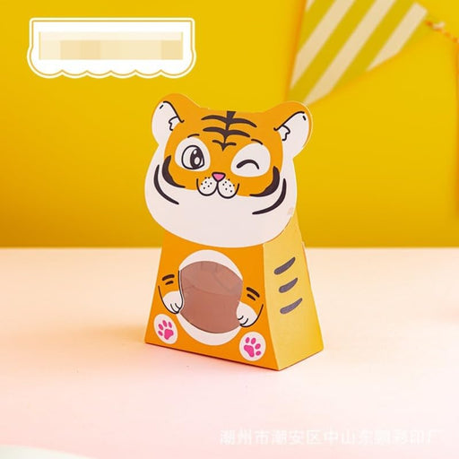 Lion Animal Shape Folding Storage Paper Box, Perfect for Packing Chocolate, Dry Fruits, Birthday, Engagement, Return Gift, Baby Shower, Festivals