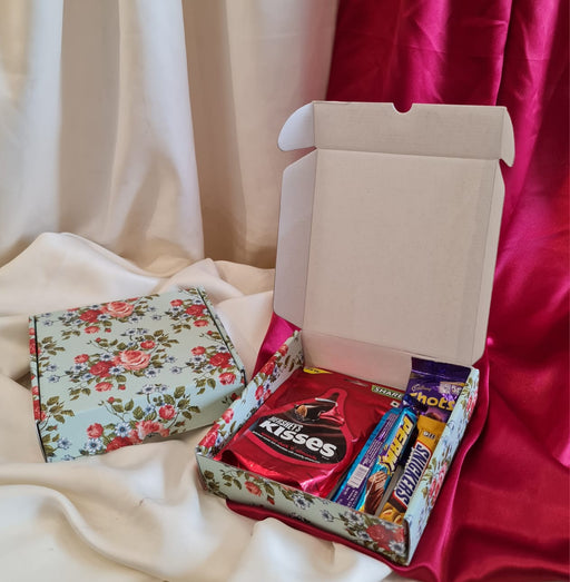 SATYAM KRAFT 5 Pcs (8x 8 x 2 inch) Multipurpose Decorative Folding Paper Cardboard Box DIY Box for Gift Hamper,Wedding gifing.