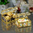 SATYAM KRAFT Big Golden Decorative Box For Mini Storage,Wedding gift,Return Gift, Christmas Decoration items, Ring Jewelry Trinket Box, Candy Storage Container Case DIY (Golden Boxes) (Big)