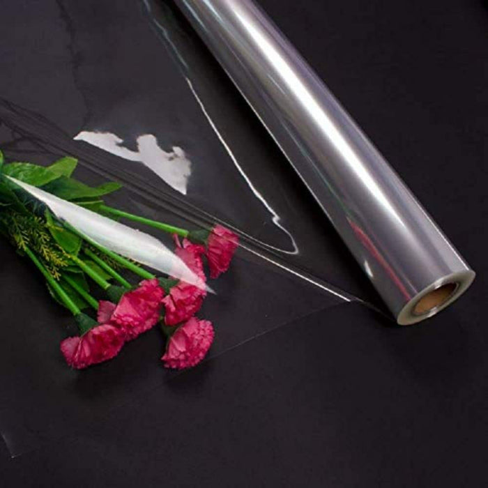 SATYAM KRAFT 1 Pc Gift Wrapping Vaccum Sheet Transparent Roll,Gift Cover, Packing Materials to wrap wedding Valentine gifts.