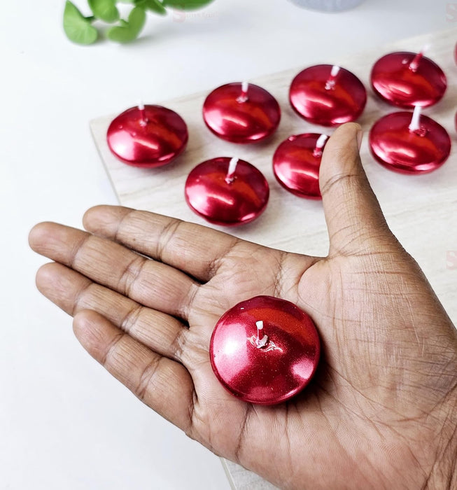 20 Pcs UFO Floating Round Wax Candles – Home Décor, Diwali & Relaxation