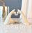 SATYAM KRAFT 1 pc Heart Shape Resin Showpiece, Love, Home Decor Showpiece – Elegant Resin Art Design for Valentine, Bedroom Décor, Decorative Room Enhancement